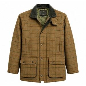 Walker and Hawkes Derby Beige Tweed Barlaston Shooting Jacket Size 3XL